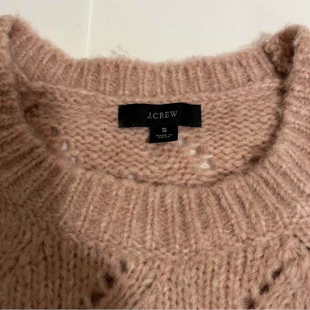 J. Crew Womens Pointelle
Crewneck Sweater Size Small - Picture 5 of 9